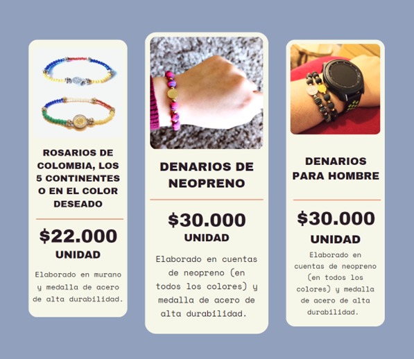 Imagen manillas con precio