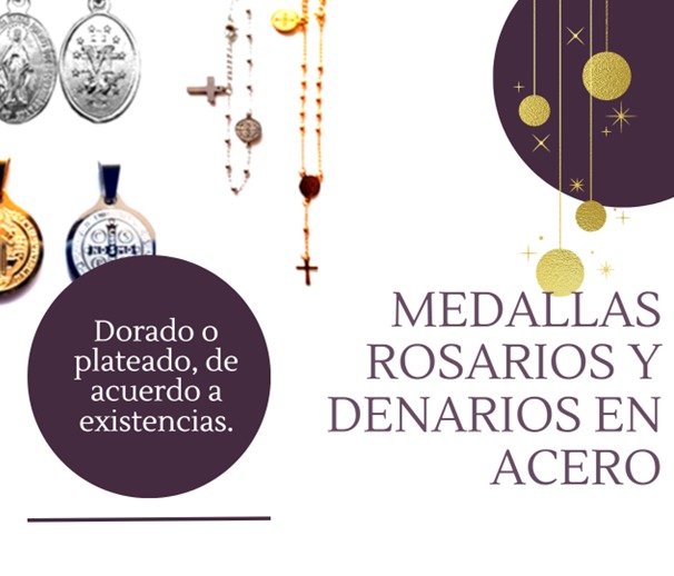 Imagen rosarios y denarios acero